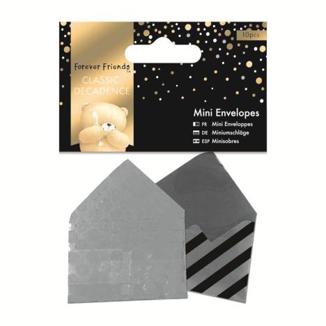 Classic Decadence Forever Friends Silver Mini Envelopes